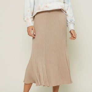 pink midi skirt